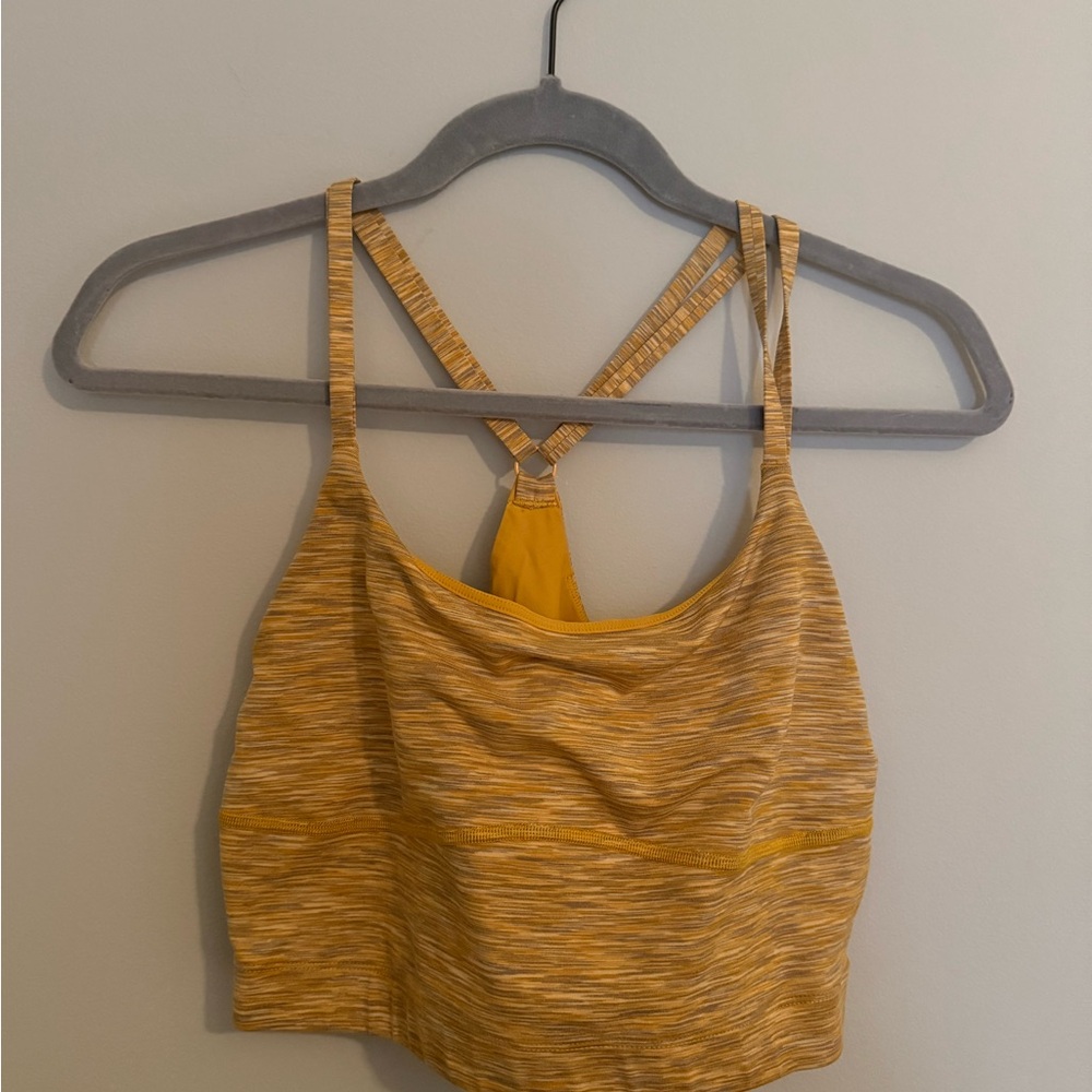 Yellow Outdoor Voices Strappy Sports Bra